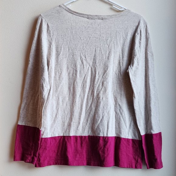 Banana Republic Cream/Magenta Scoop Neck Jersey Size Medium - Picture 15 of 16